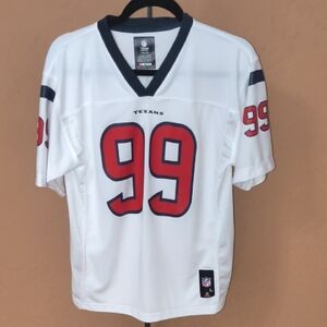 NFL White and Red Texans JJ Watt Jersey Youth L